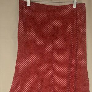 NWT TRIXXI Pink With White Dots Elastic Waist Sz M